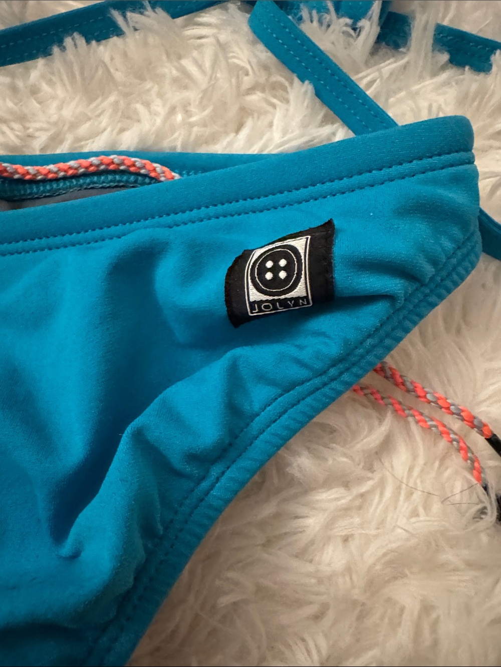 Jolyn Clothing Turquoise Bikini Set - Bright Teal Blue - Picture 3 of 7